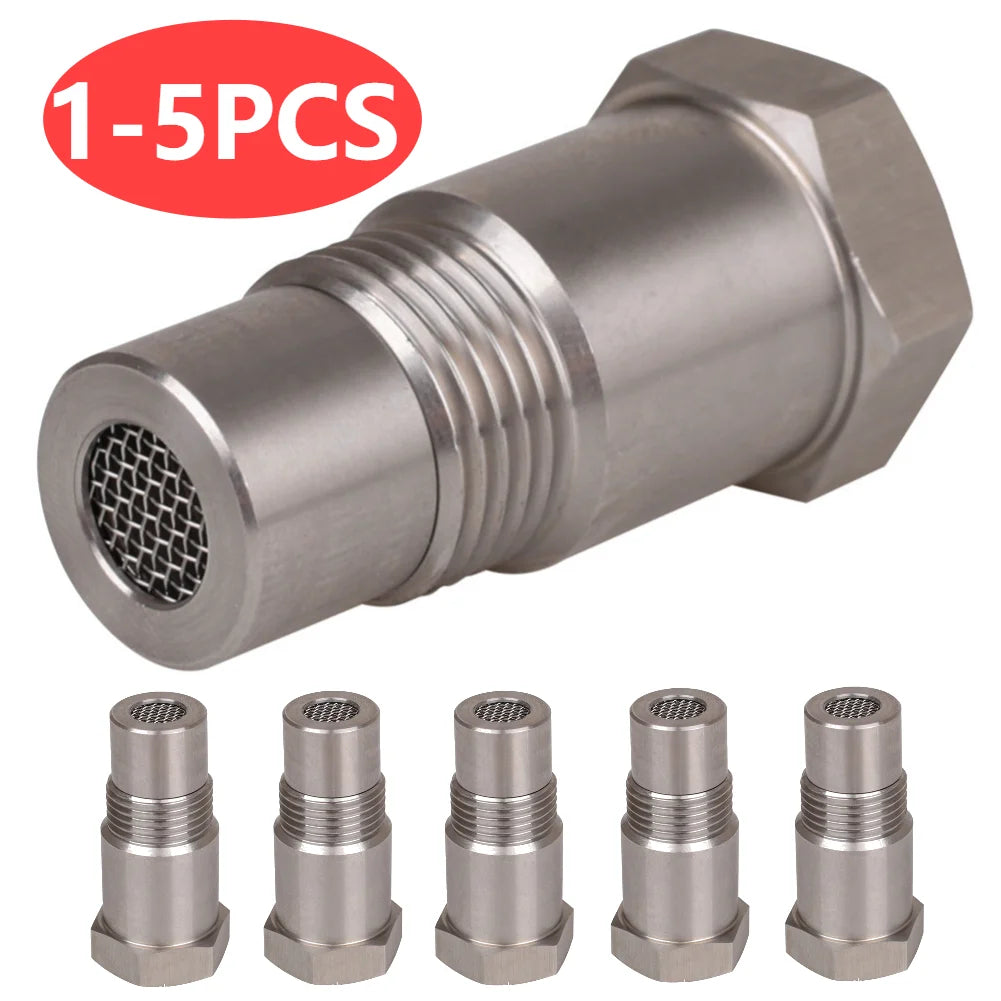 Car CEL Fix Check Engine Light Eliminator - O2 Sensor Protective Shell Plug Adapter with Mini Catalyst M18 x 1.5 (1-5PCS)