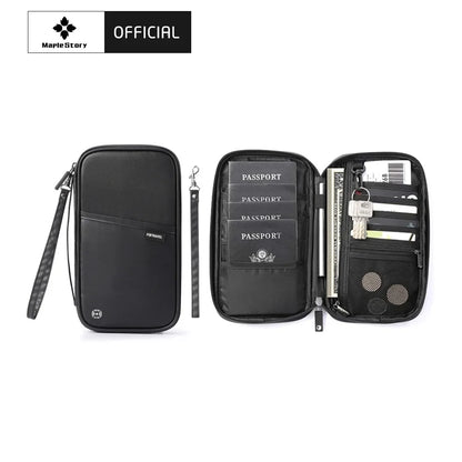 RFID Blocking Family Passport Wallet – Multi-Functional Travel Document Organizer Bag