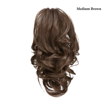 SARLA Premium Synthetic Claw Clip-In Ponytail Extensions – Blonde Hairpiece, Fake Pigtail Hair Bun for Women P026