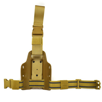 Airsoft Tactical Drop Leg Platform - Thigh Mount Holster Panel for Glock 17/19, Beretta 92/96, SIG P226, 1911
