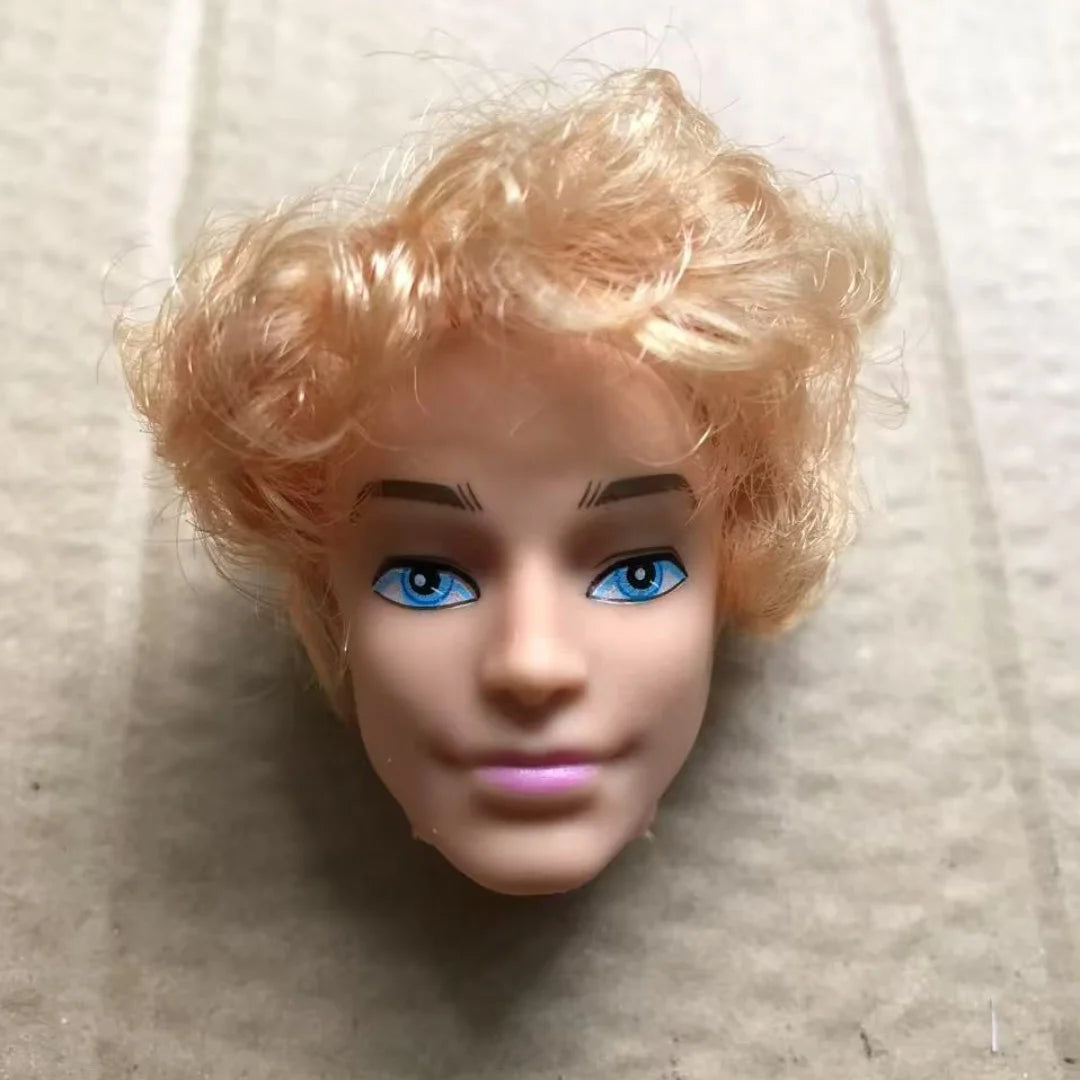 1/6 Male Doll Heads – DIY Ken Doll Parts for Beige Skin Dolls Accessories