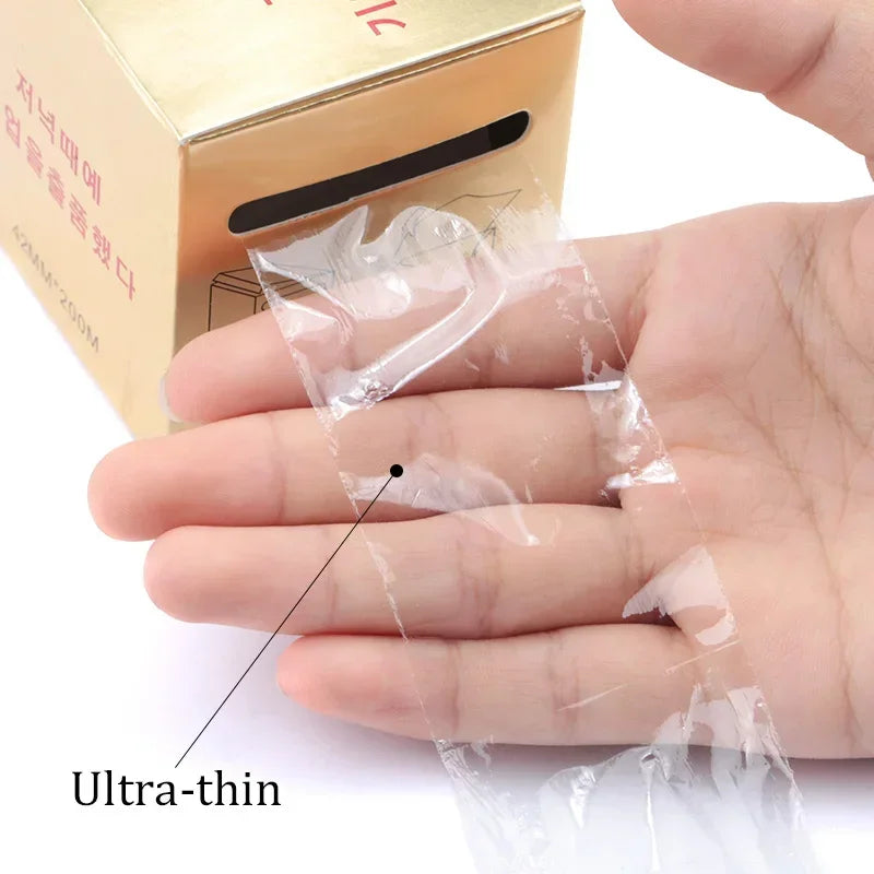 Tattoo Eyebrow Microblading Preservative Film Plastic Wrap Roll – 42mm x 200m Semi Permanent Makeup Supplies