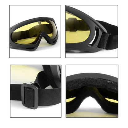 Outdoor Tactical Goggles - Dust and Splash-Resistant Military Glasses, Explosion-Proof Eyewear for Motorcycle, Skiing, and Hiking