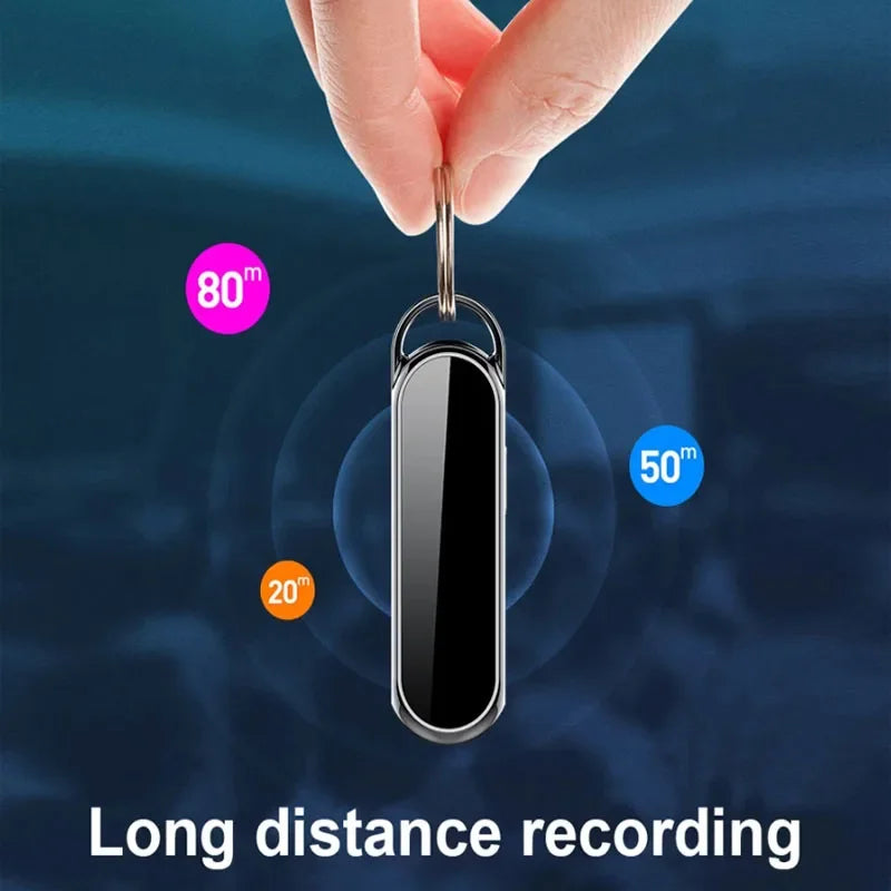 1080P Mini Recorder Camera - Wide-Angle Portable Necklace Audio Video Voice Recorder with 4–128GB Storage Support