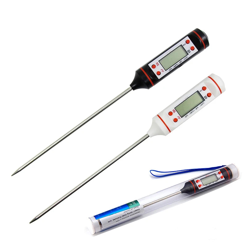 Multi-Use Kitchen BBQ Thermometer - Perfect for Meat, Water, Oil, Cake, Candy - Ideal for Grilling, Frying, Baking, Household Oven Use