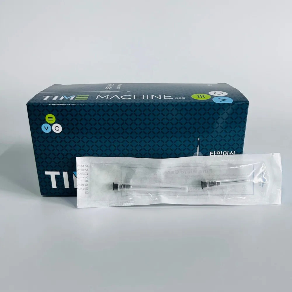 50pcs Disposable Blunt Tip Micro Cannula Needles (22G–25G) – 38mm/50mm/70mm Sizes