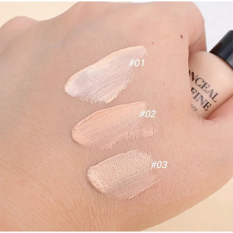 Full Coverage Liquid Concealer Cream – 12ml Waterproof Dark Circles & Face Foundation Makeup Base
