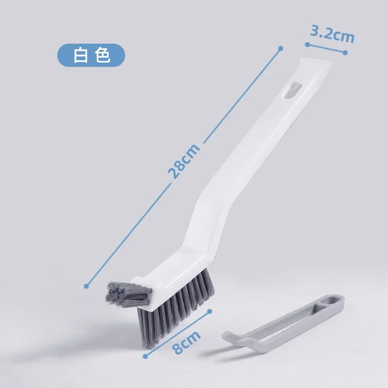 2-in-1 Corner and Gap Cleaning Brush - Multipurpose Bathroom, Floor Tile, and Grout Scrubbing Tool