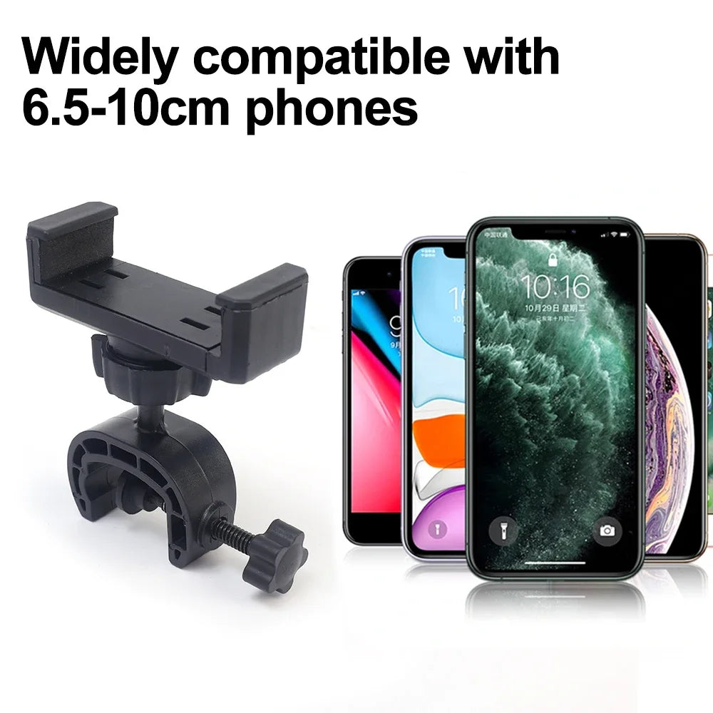 360° Rotating Tripod Phone Holder Mount Stand – Clip-On Microphone & Cellphone Support for All Smartphones Live Broadcast