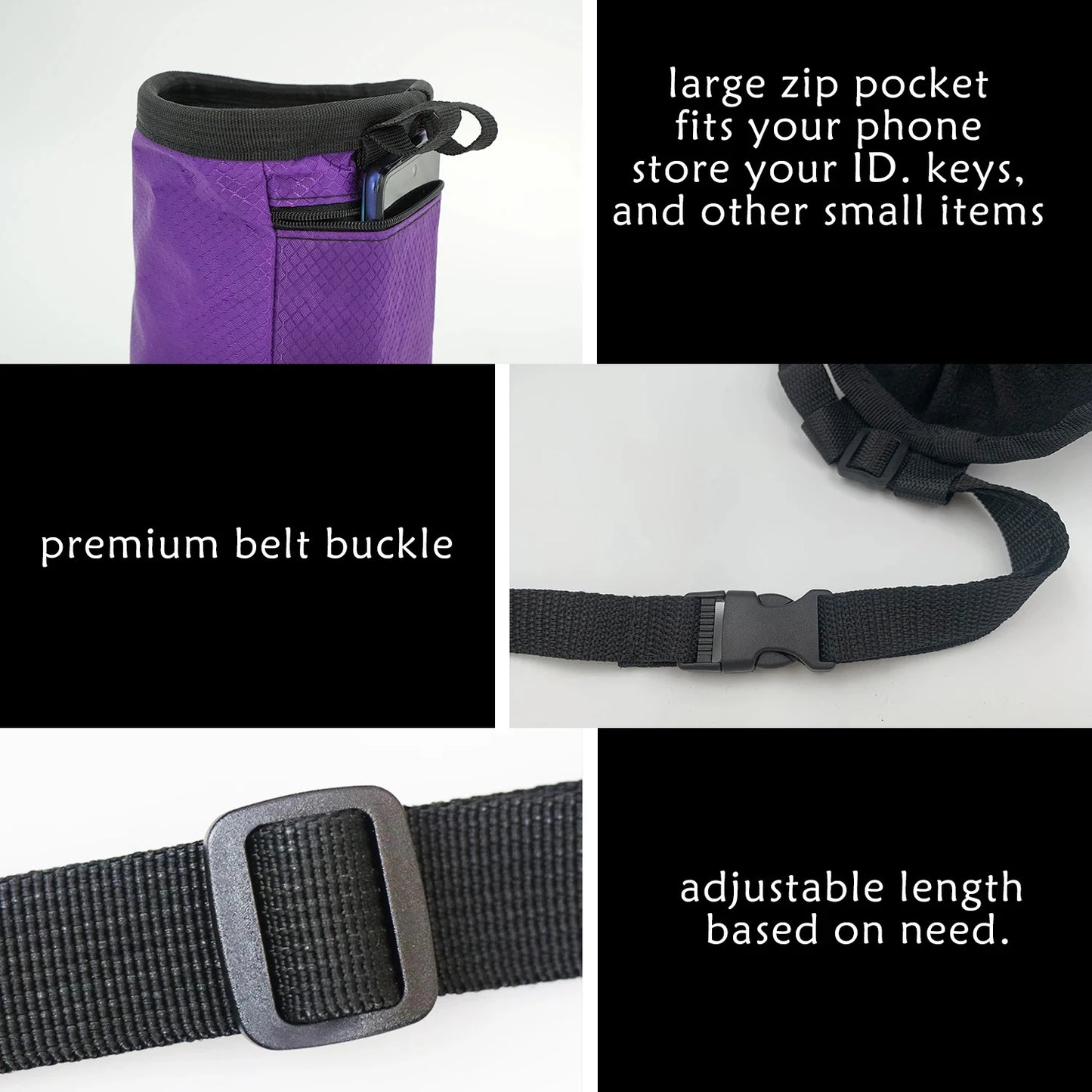 Waterproof Rock Climbing Chalk Bag: Magnesia Sack with Pocket for Outdoor Bouldering | Climbing Equipment Essential
