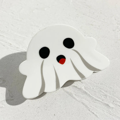 AENSOA Halloween Hairpin | Pumpkin, Skull, Butterfly & Ghost Acrylic Shark Clip for Women