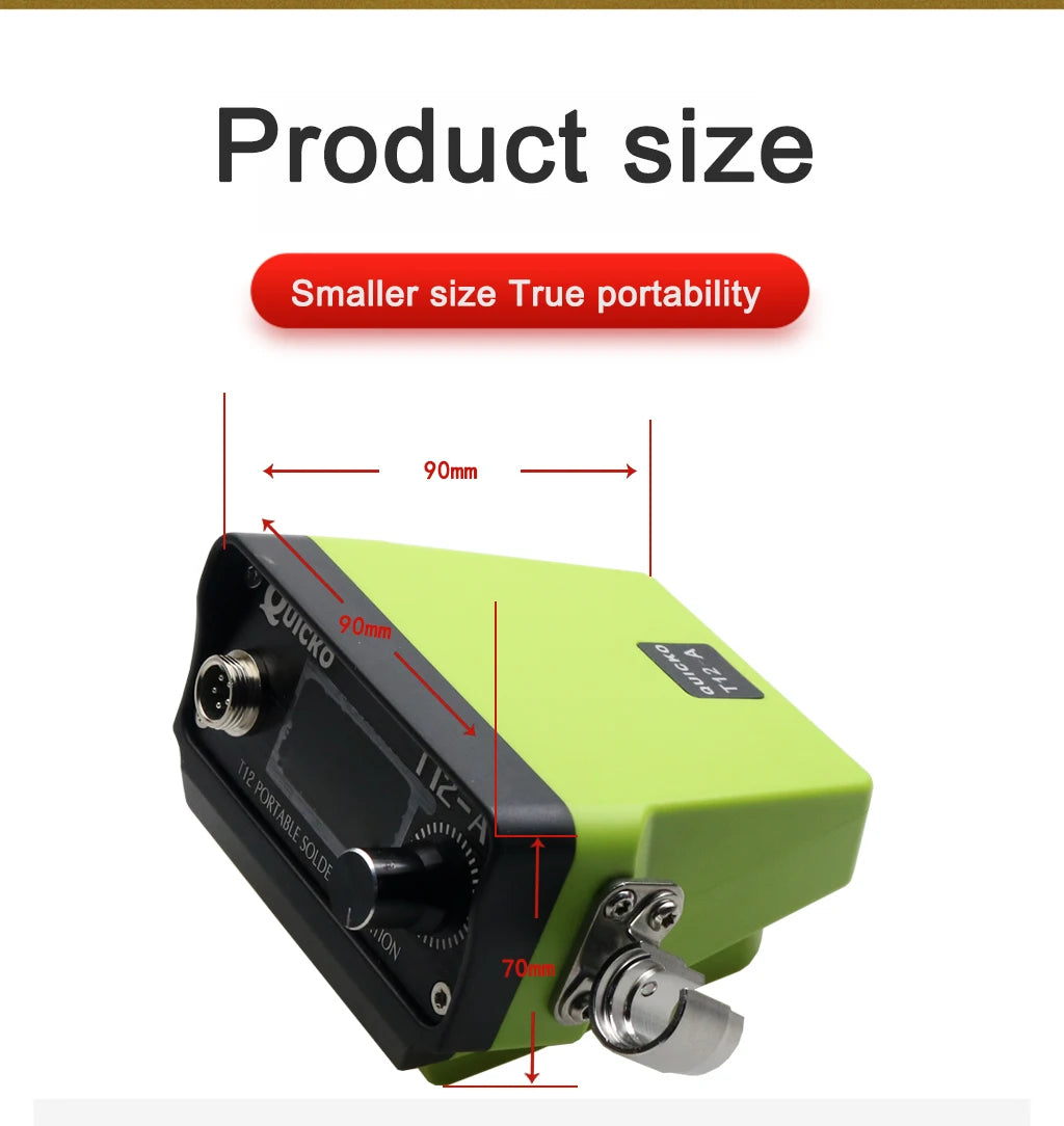 72W T12 Cordless Soldering Station – Compatible with Dewalt, Makita, Milwaukee, Worx 20V Max Li-ion Batteries, DIY Repair Tool