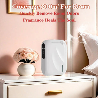 Aroma Diffuser Scent Machine – Bluetooth APP-Controlled Fragrance Distributor with 200m³ Coverage for Home