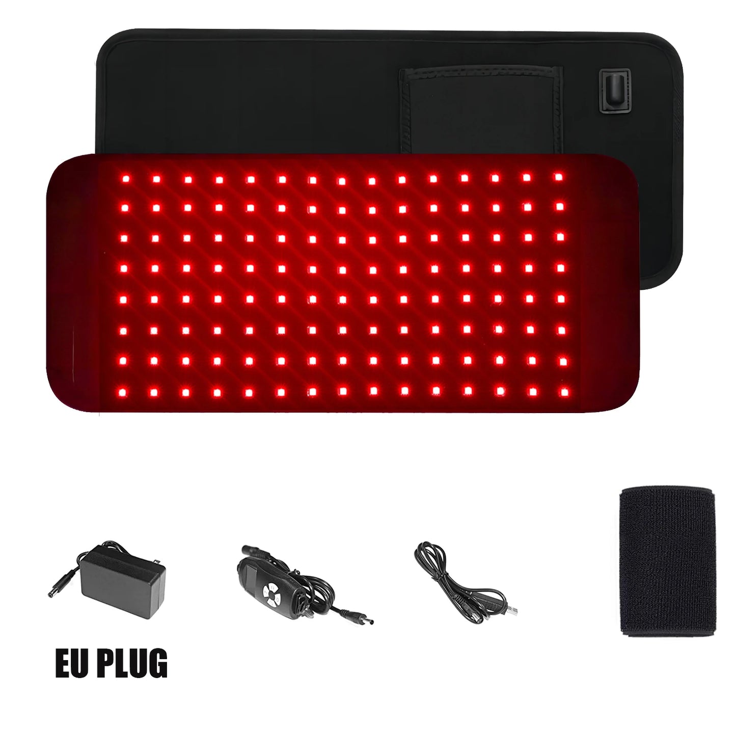 Red Infrared Light Therapy Pad - 660nm 850nm LED Heat Therapy Device for Face, Body, Back, Knee, Hands & Feet Relief