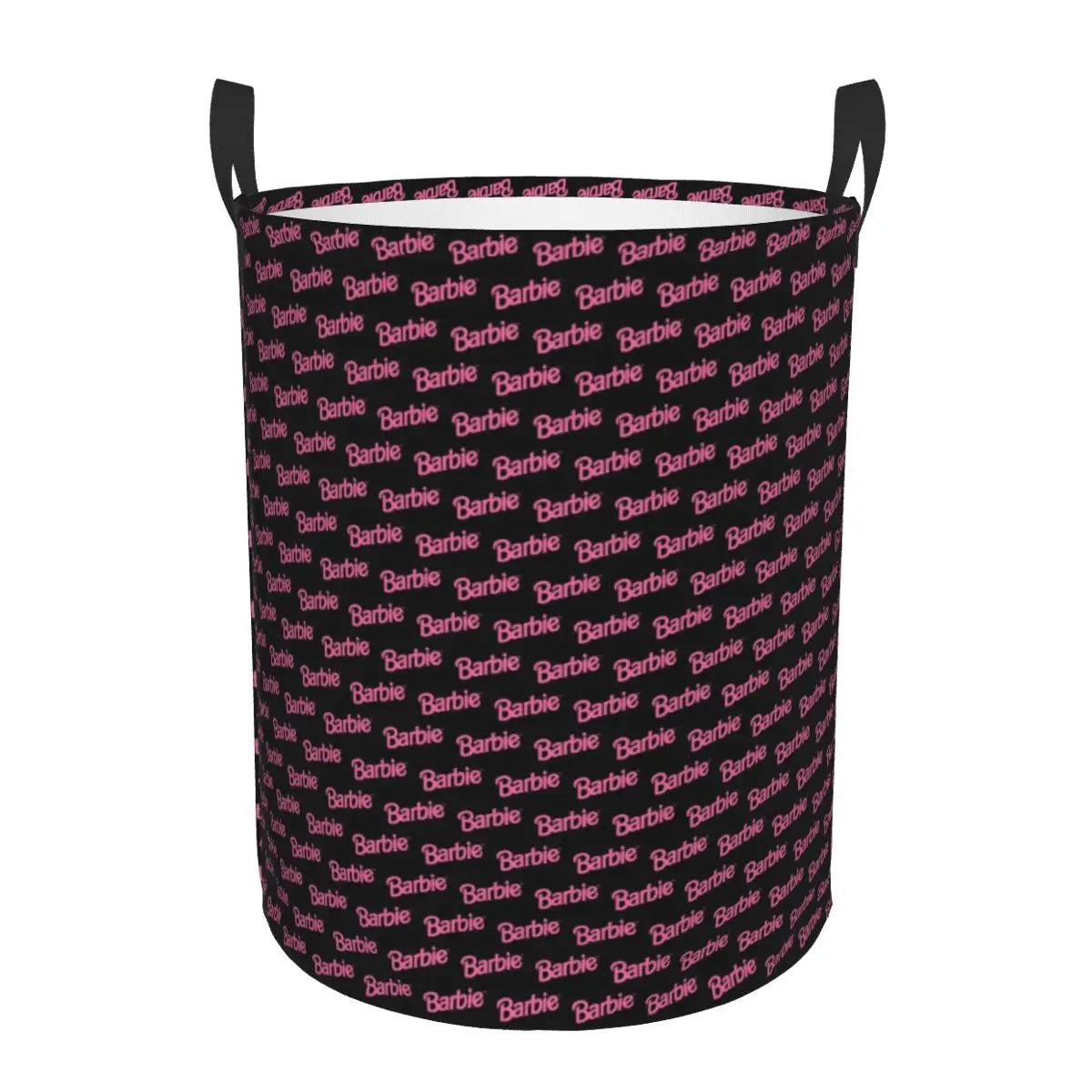 Custom Barbie Logo Laundry Basket – Collapsible Large Capacity Clothes Storage Bin, Disney Baby Hamper