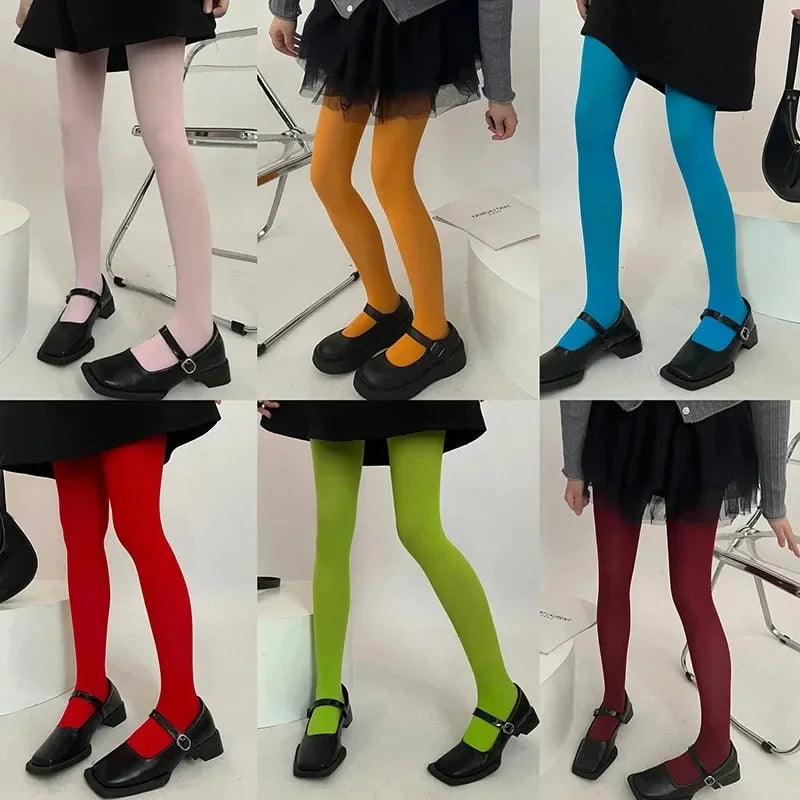 17-Color Women’s Velvet Tights - Seamless High-Stretch Anti-Run Pantyhose & Long Stockings