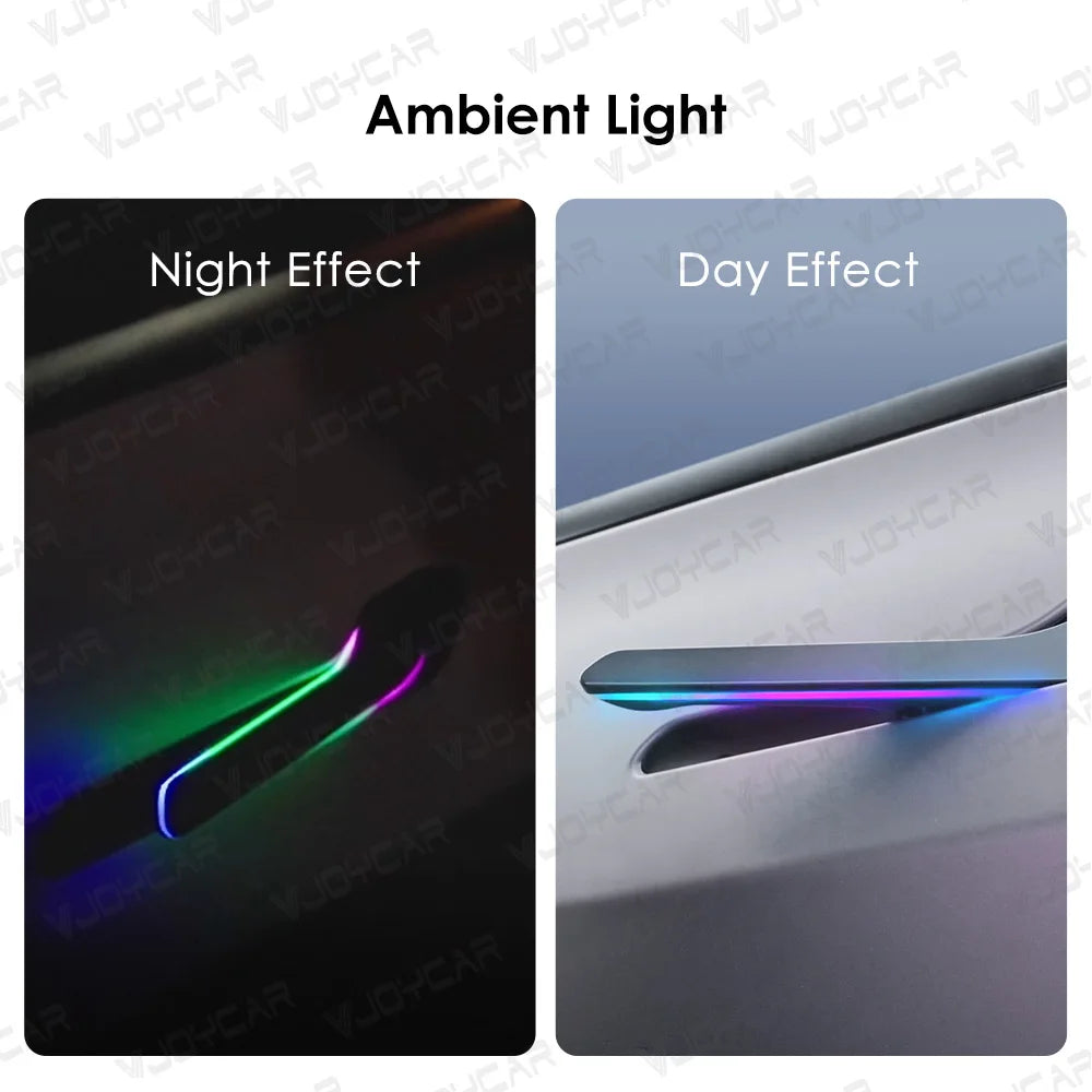 2025 6th Gen Wireless Auto Door Handle – Tesla Model 3 & Y, Highland/Juniper, Colorful with LED Light