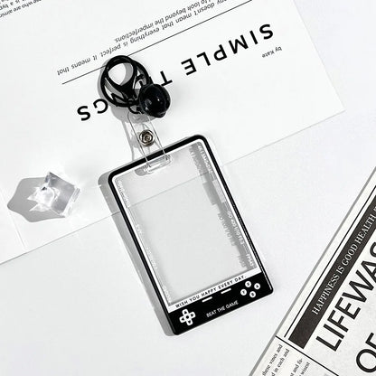 Kpop Card Holder — Fashion Transparent Student ID & Photocard Protector with String for Kids & Idol Fans