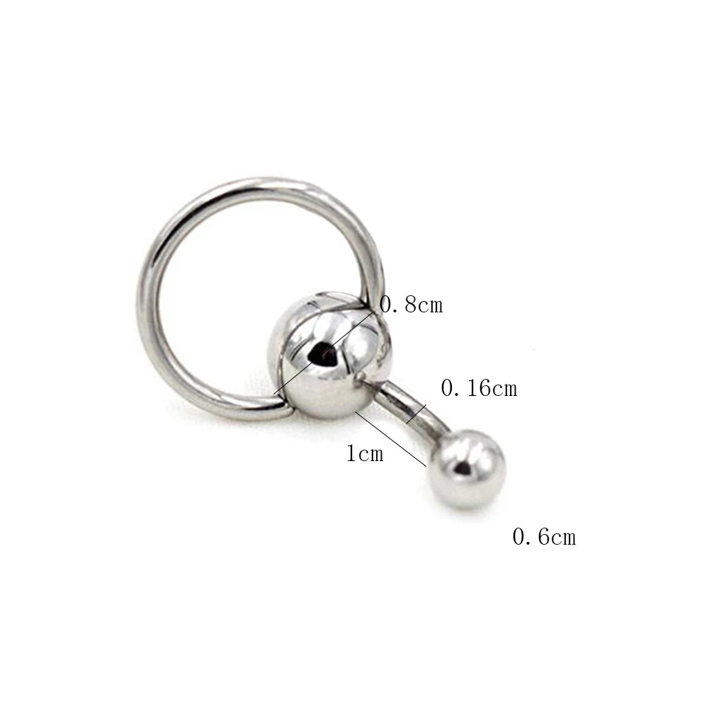 Faux Snake Belly Ring – Fake Clip-On Umbilical Navel Piercing, Belly Button & Cartilage Body Jewelry