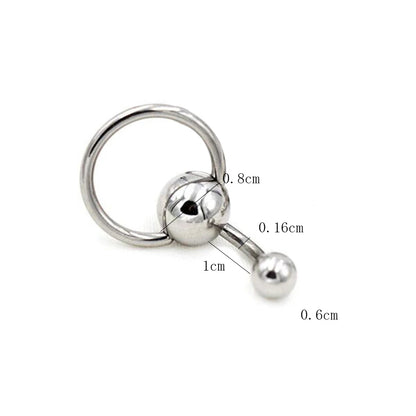 Faux Snake Belly Ring – Fake Clip-On Umbilical Navel Piercing, Belly Button & Cartilage Body Jewelry