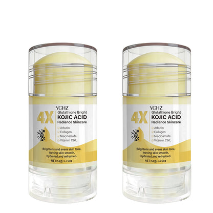 50g Kojic Acid Brightening Cream Stick - Moisturizing Day and Night Skincare for Even-Looking Skin Tone and Dark Spot Care