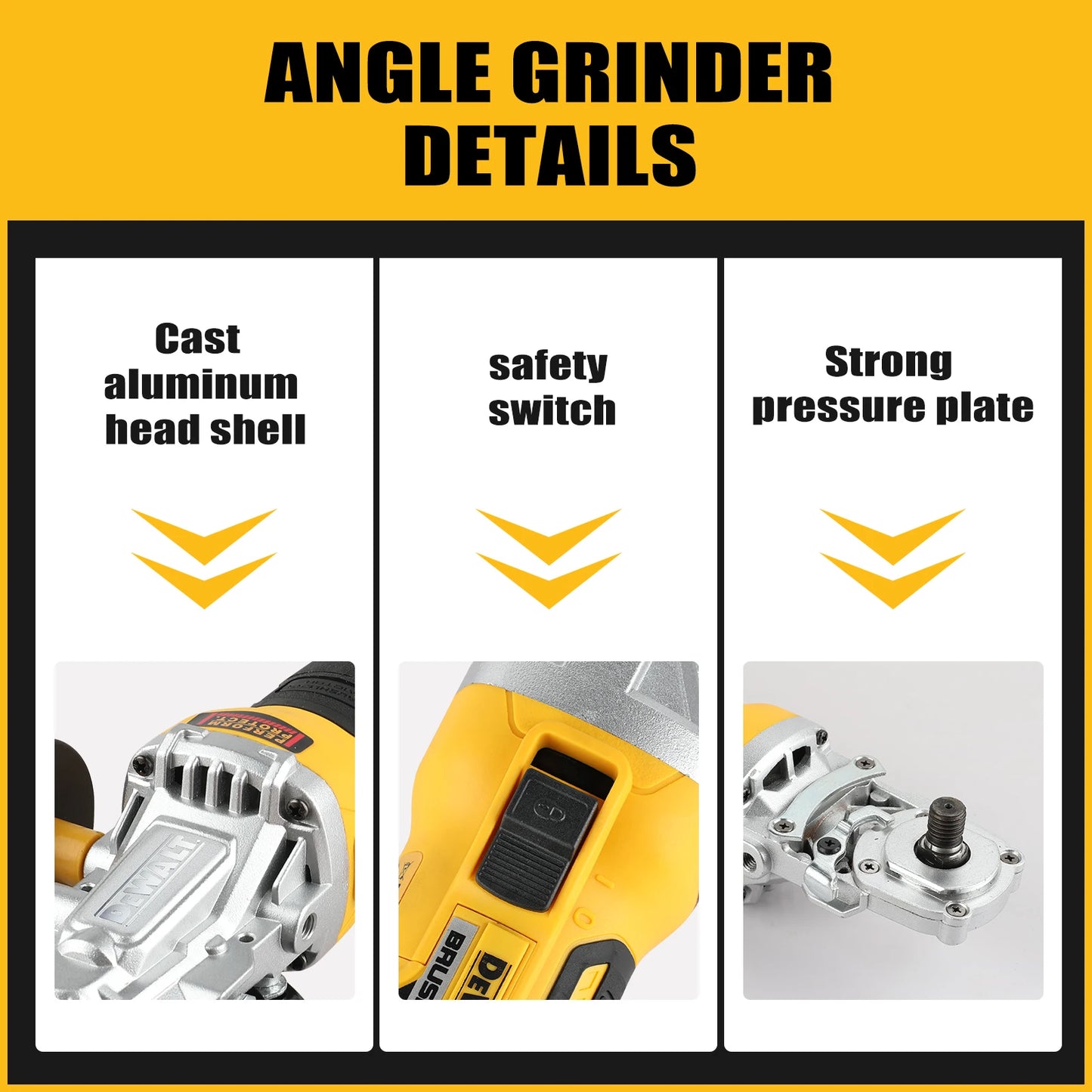 DEWALT DCG405FN 20V Brushless Angle Grinder – 125mm Cordless Cutting & Polishing Tool (Bare Tool)