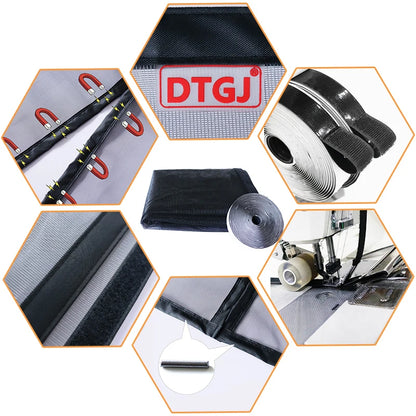 Magnetic Door Screen Mosquito Net - Auto Closing Black Fly Insect Mesh Curtain for Kitchen & Living Room