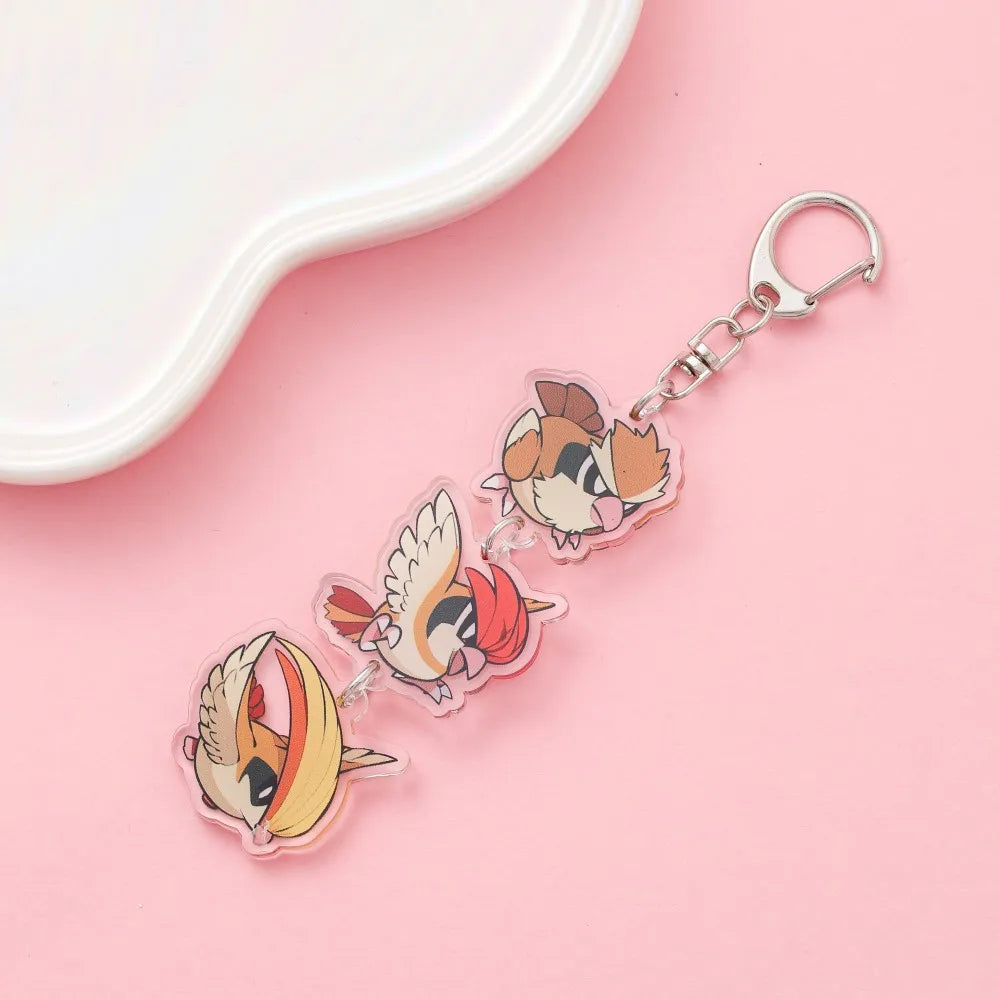 Anime Acrylic Keychain – Cute Cartoon Car Bag Pendant, Creative Gift for Friends & Fans, Fun Keyring Charm