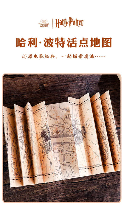 2024 New Harry Potter Four Academy Retro Notebook - A5 Cartoon Log Writing Book, Color Pages, Student & Birthday Gift