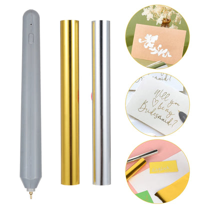 USB Heated Foil Pen Set – Hot Foil Tool for Scrapbooking, Card Making & Craft Drawing