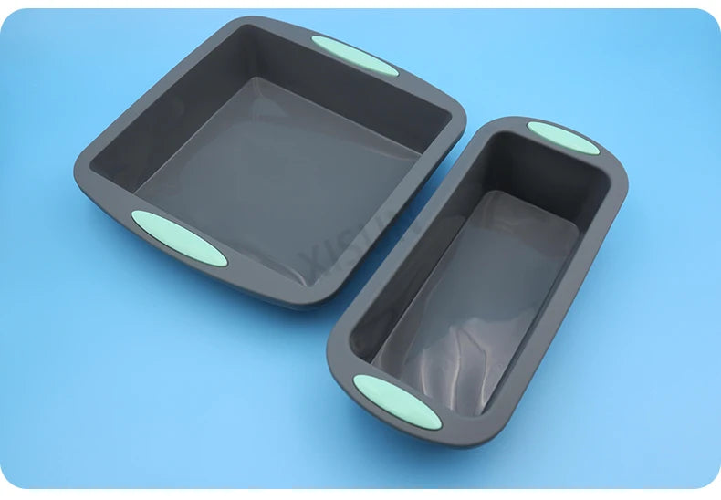 Heat Resistant Silicone Bakeware Set - Loaf, Bread, Muffin, Donut, and Cake Baking Tray Oven Pan Set