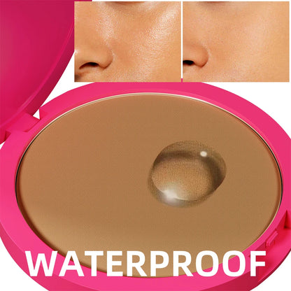 Natural Matte Pressed Powder — Oil Control Brightening Face Foundation & Concealer