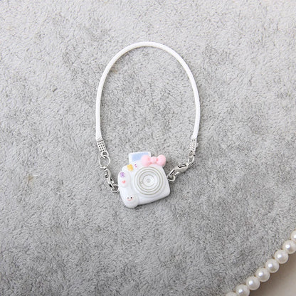Cartoon Camera Phone Bag for Labubu Crybaby — 10-15cm Cotton EXO Plush Doll Accessories