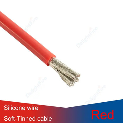 Solar Panel Red & Black Silicone Cable – Heat-Resistant Automotive Battery Wire 4–24 AWG