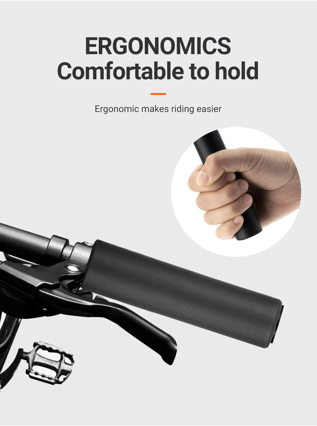 MANA MTB Silicone Bike Grips – Thickened Lightweight Shock-Absorbing Comfortable Bicycle Handlebar Grips