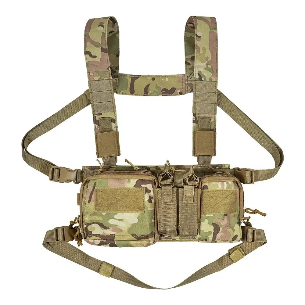 Tactical Vest CS Match – Wargame Military Nylon Chest Rig Vest for Airsoft, Hunting & Outdoor Camping Gear Accessories