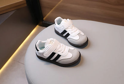 Children’s Fashion Sport Shoes – PU Leather Ergonomic Soft-Soled Sneakers for Boys and Girls