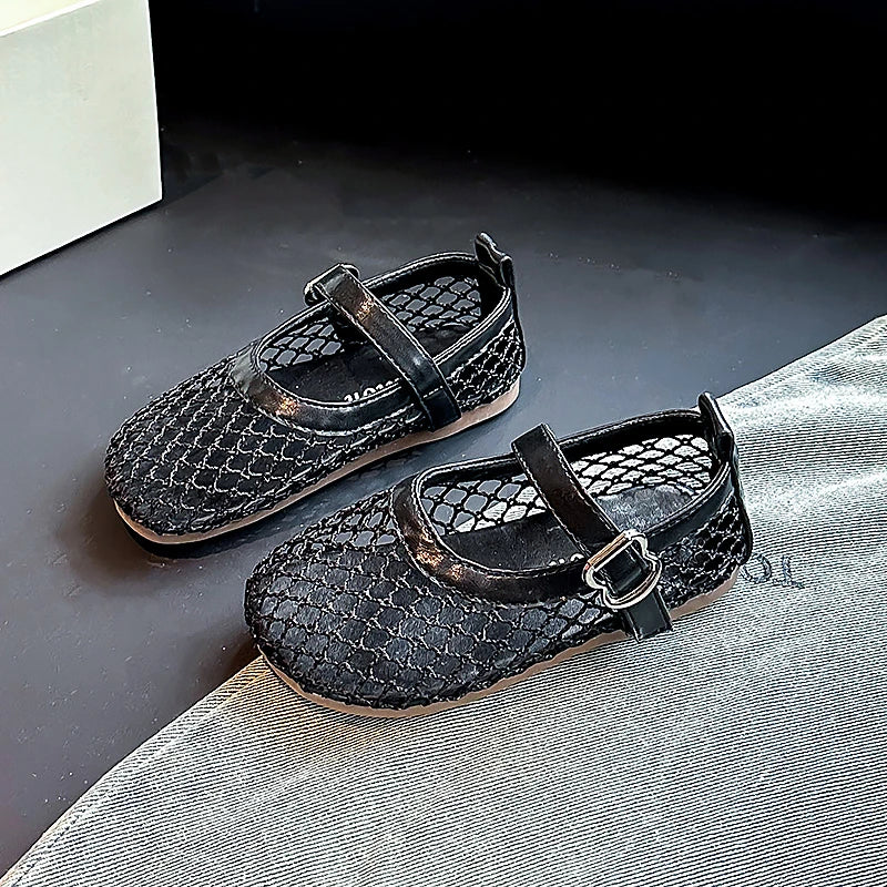 2025 Kids’ Summer Flats – Breathable Princess Shoes for Girls, Soft-Soled, Simple Fashion & Versatile Casual Wear
