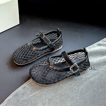 2025 Kids’ Summer Flats – Breathable Princess Shoes for Girls, Soft-Soled, Simple Fashion & Versatile Casual Wear