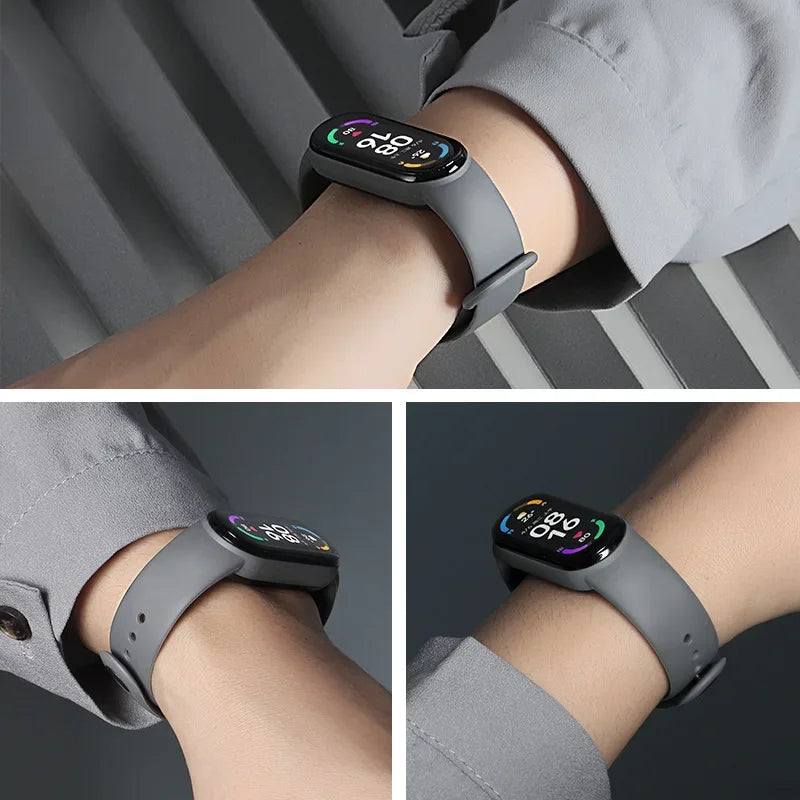 Silicone Strap for Xiaomi Mi Band 3-7 NFC – Sport Replacement Wristband Bracelet