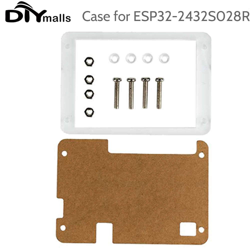 2.8" ESP32-2432S028R TFT LCD Module – ILI9341 Resistive Touchscreen Display with ESP-WROOM-32 Development Board & Acrylic Case