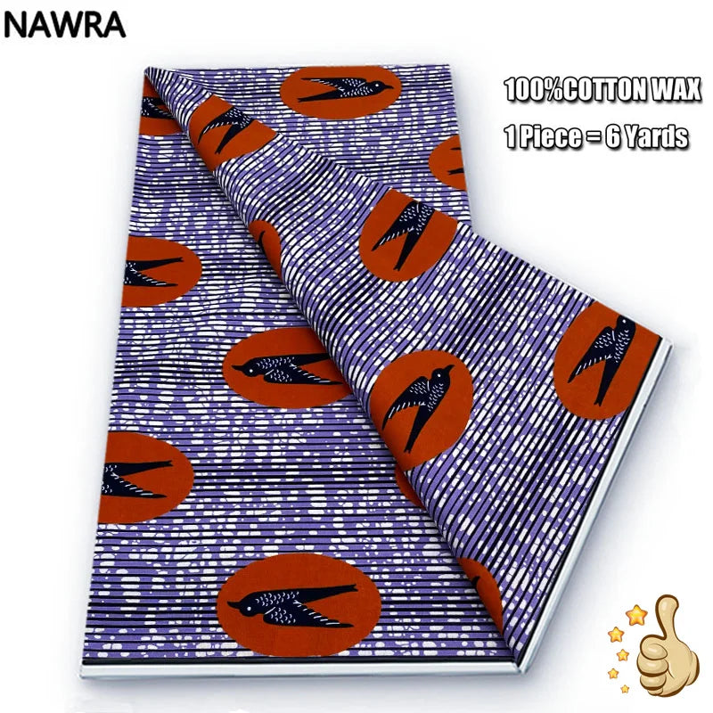 100% Cotton African Wax Print Fabric - High Quality Original Real Wax Ankara Batik Pagne Nigeria Style Sewing Fabric