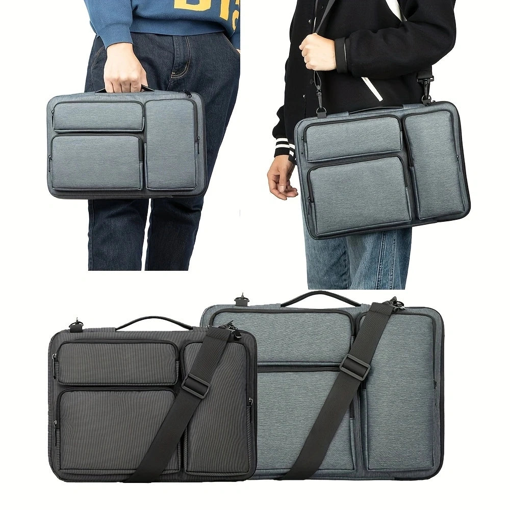 Waterproof Laptop Shoulder Bag - Notebook Sleeve for MacBook Air/Pro, Fits 14 and 15.6 Inch, Business and Student Handbag