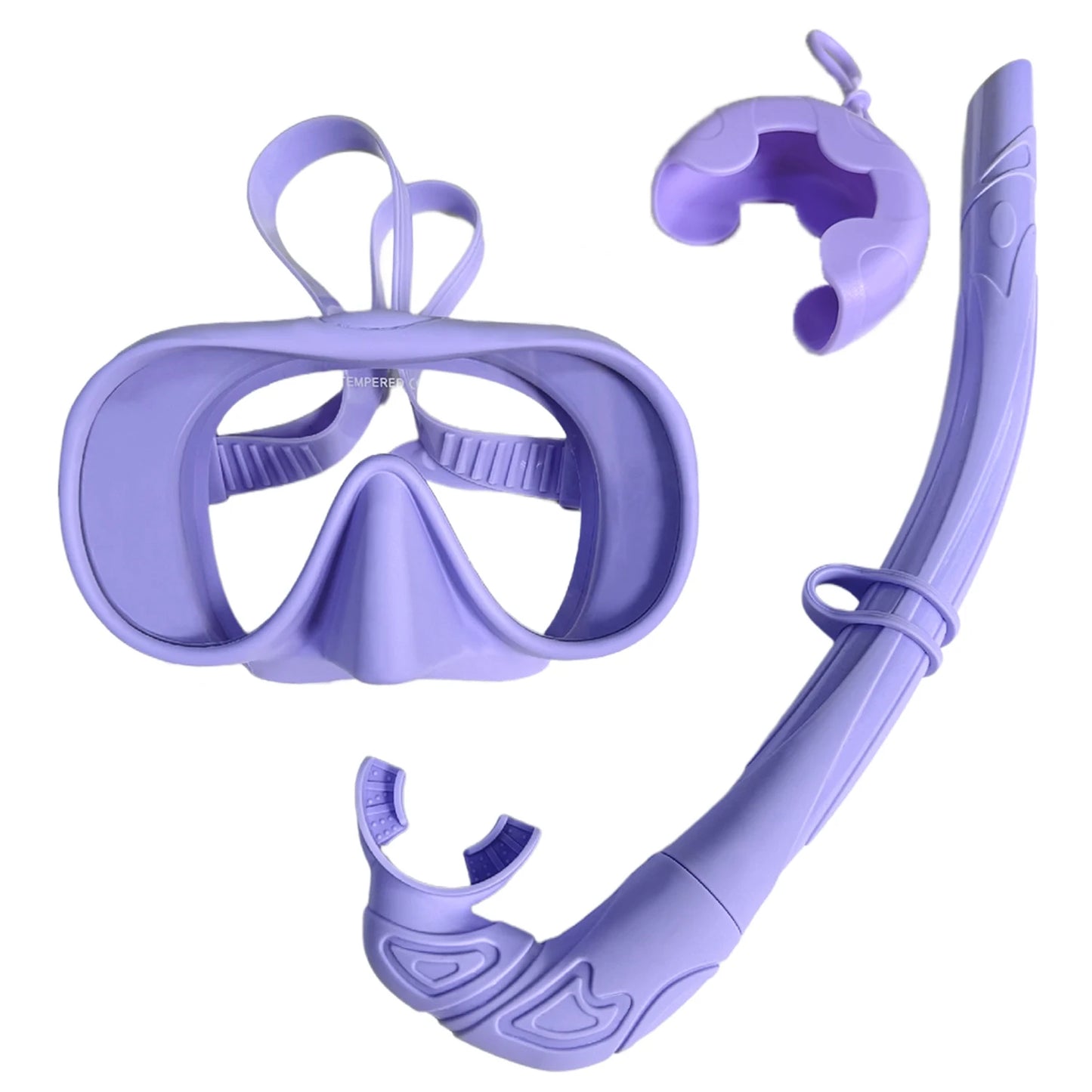 Soft Silicone Diving Snorkel - Portable Foldable Adult Snorkeling Gear for Freediving, Spearfishing & Swimming