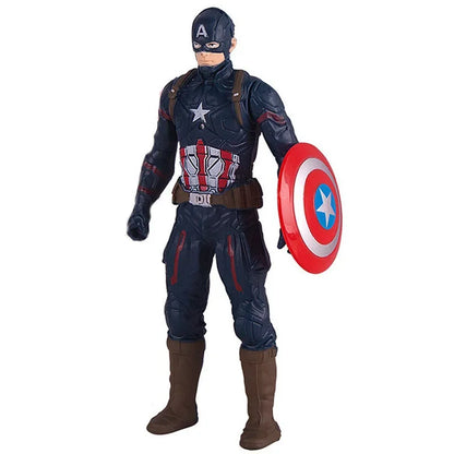 17cm Marvel Spider-Man & Iron Man Action Figures – Luminous Anime Toys for Kids & Collectors