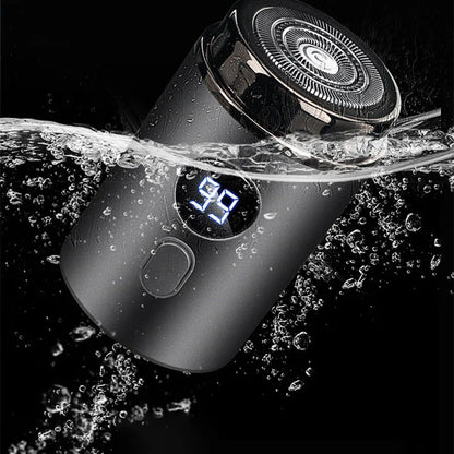 Men’s Electric Mini Shaver – Rechargeable Type-C Portable Razor with LED Digital Display, Wet & Dry Use Beard Trimmer for Home & Travel (Unisex)