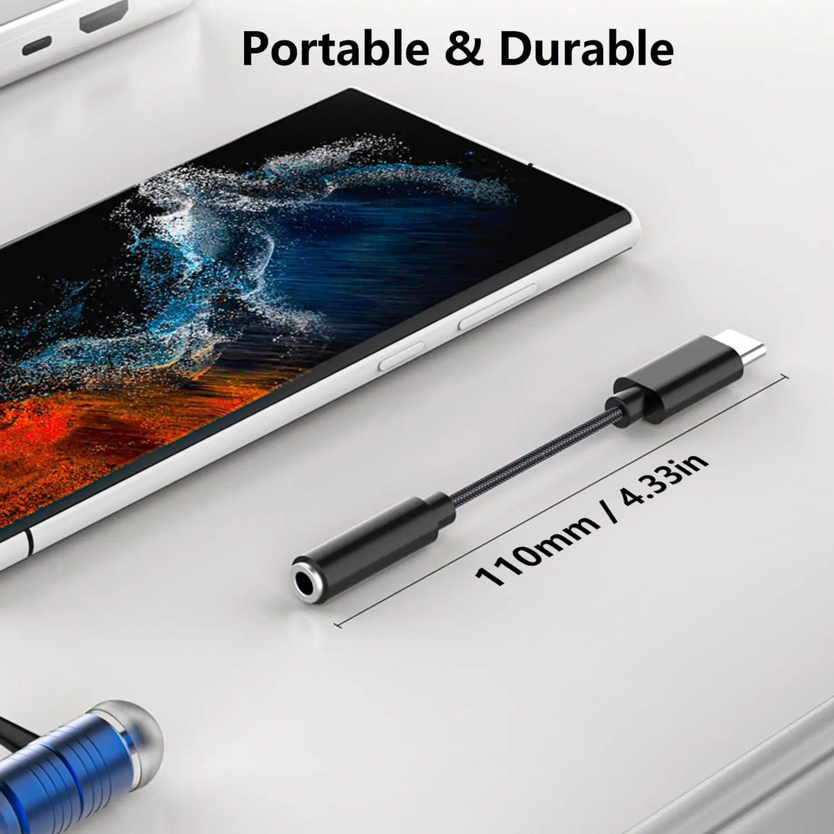 USB-C to 3.5mm Headphone Adapter - Audio Jack Converter for Huawei, Xiaomi, Samsung, OnePlus, and Compatible Devices