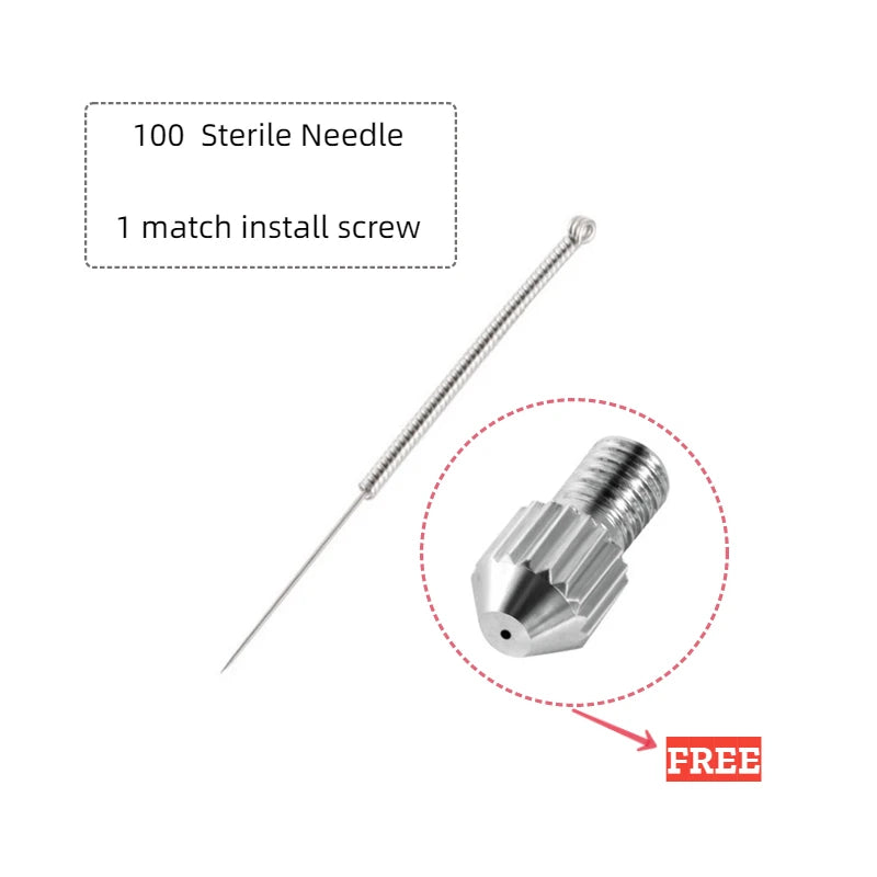 50/100pcs Sterile Surgical Needles for Mini Mole Removal Pen – Spot, Freckle & Plasma Point Beauty Accessories