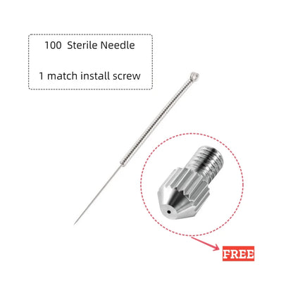 50/100pcs Sterile Surgical Needles for Mini Mole Removal Pen – Spot, Freckle & Plasma Point Beauty Accessories