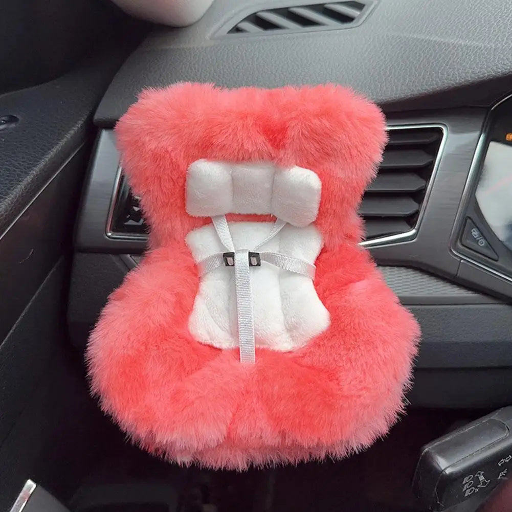 17cm Doll Seat Mini Sofa – Labubu Car Air Outlet Decoration & Doll Accessory Gift